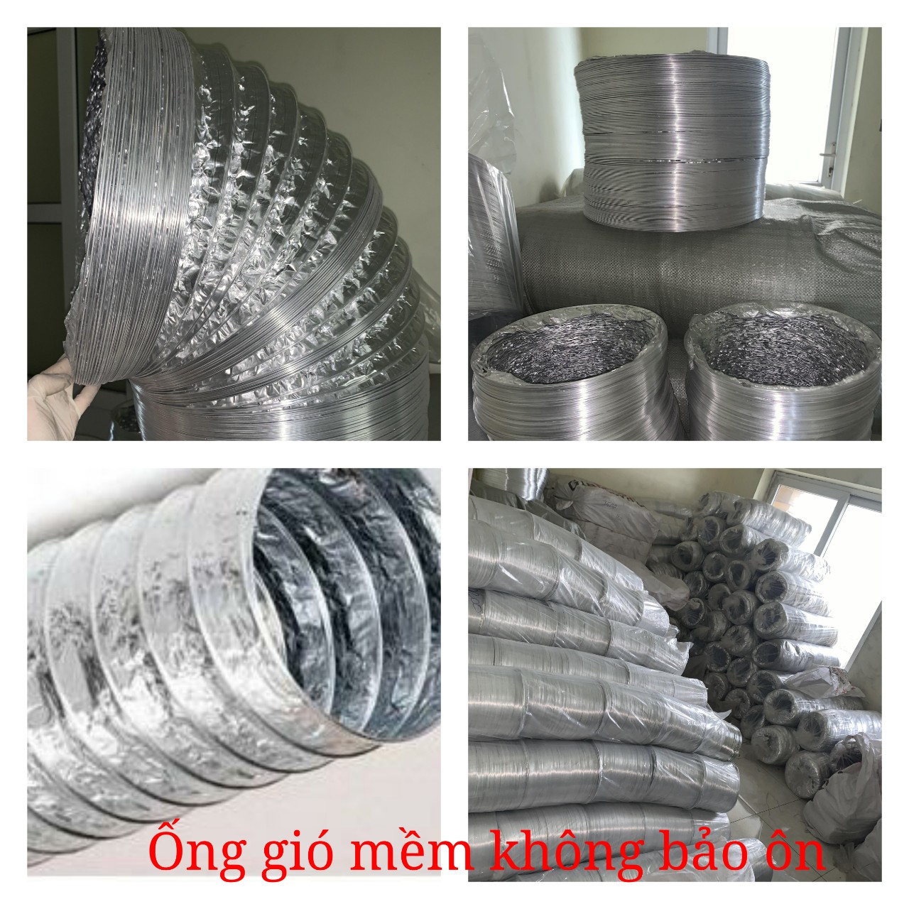 Ống gió mềm không bảo ôn - Giá tốt tại Bắc Ninh 